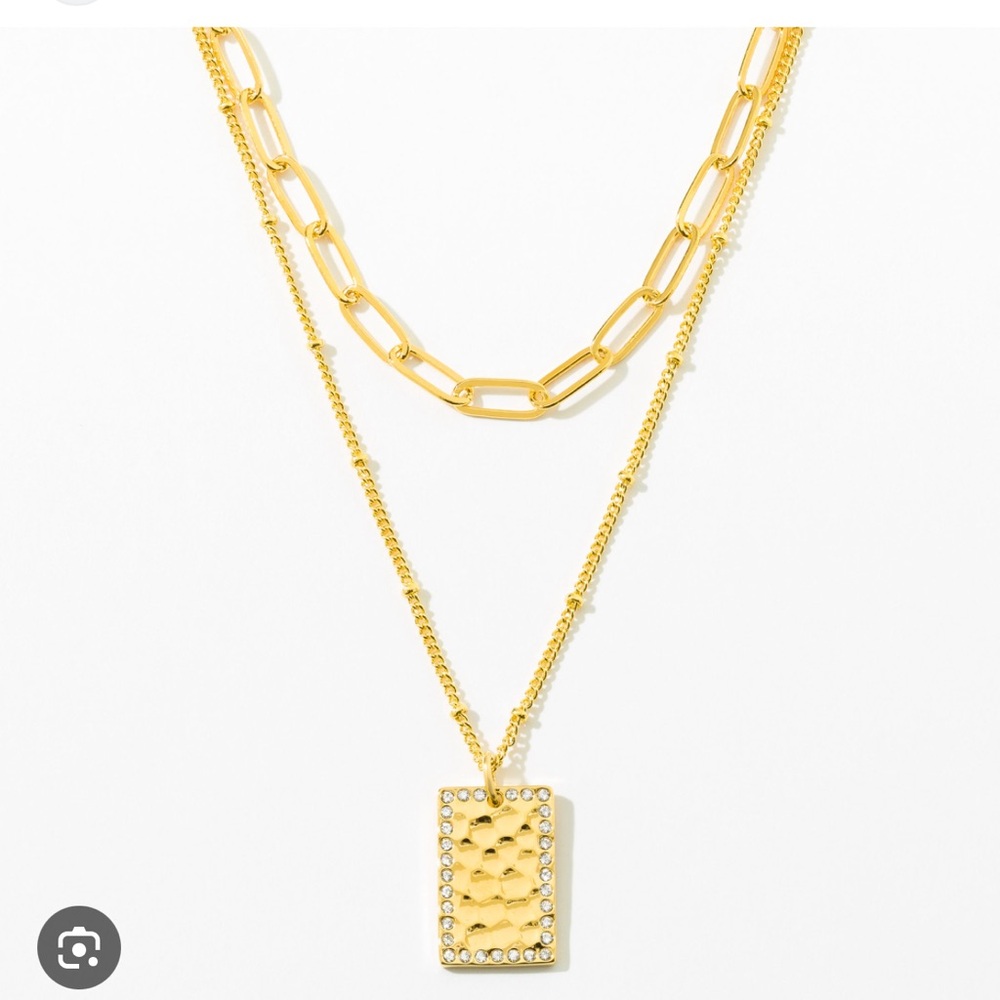 Gold Layered Necklace Set
